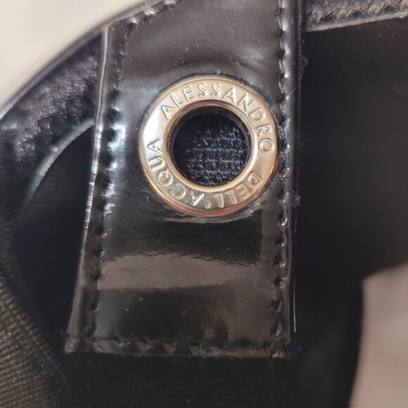 ALESSANDRA DELL'ACQUA Shoes Women's Black Stilettos Platform Heels Italy Sz 5.5 - Picture 6 of 14